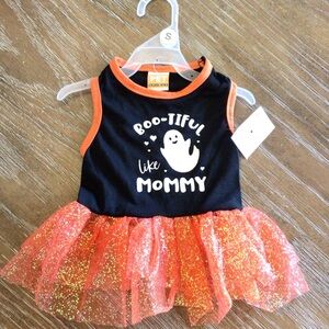 Pet Spirit Sparkle Glitter Halloween "Bootiful Like Mommy" Dog Dress